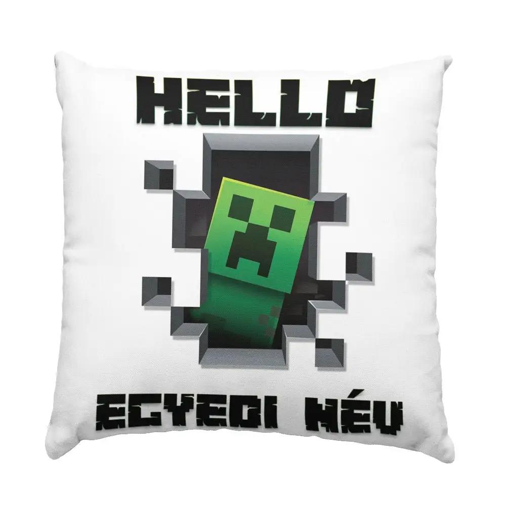 Minecraft creeper párna egyedi névvel - Bogreguru
