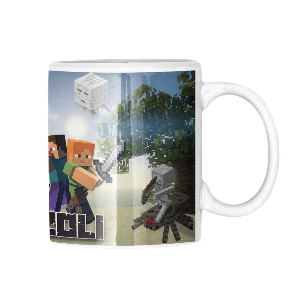 Minecraft fight bögre egyedi névvel - Bogreguru