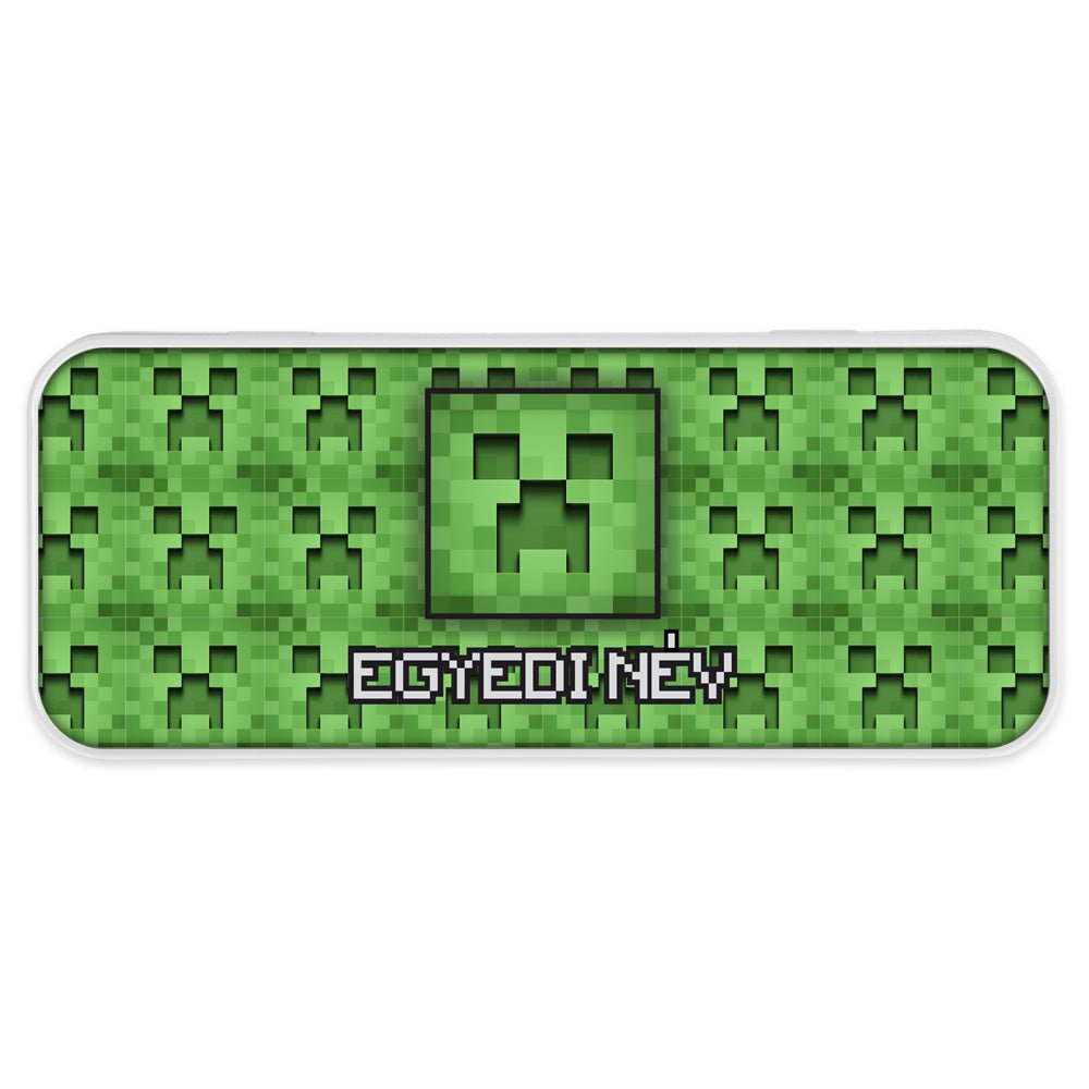 Minecraft mintás fém tolltartó egyedi neves 1 - Bogreguru