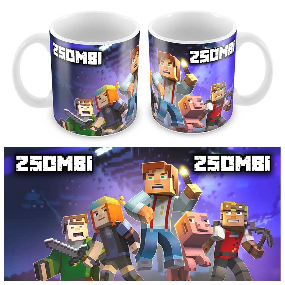 Minecraft Story Mode bögre egyedi névvel 2 - Bogreguru