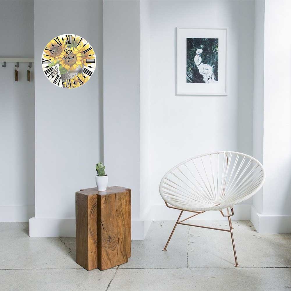 Napraforgó mintás falióra - Bogreguru