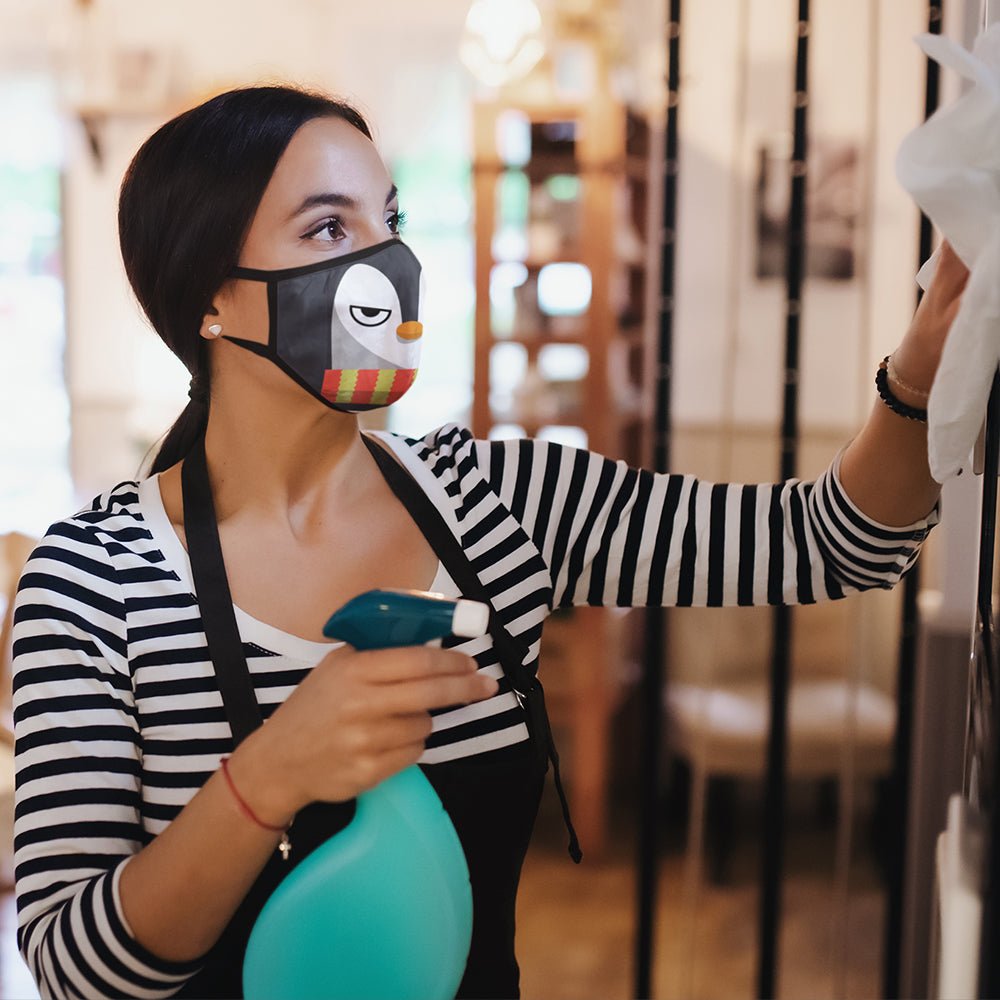 Pingvin maszk egyedi felirattal - Bogreguru