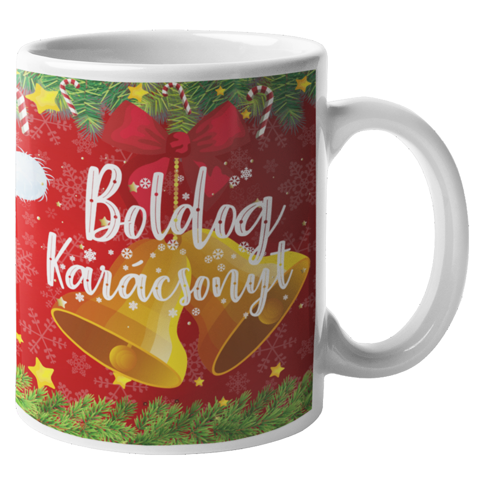 Karácsonyi pingvines bögre