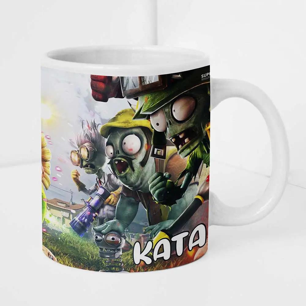 Plants vs. Zombies bögre egyedi névvel 3 - Bogreguru