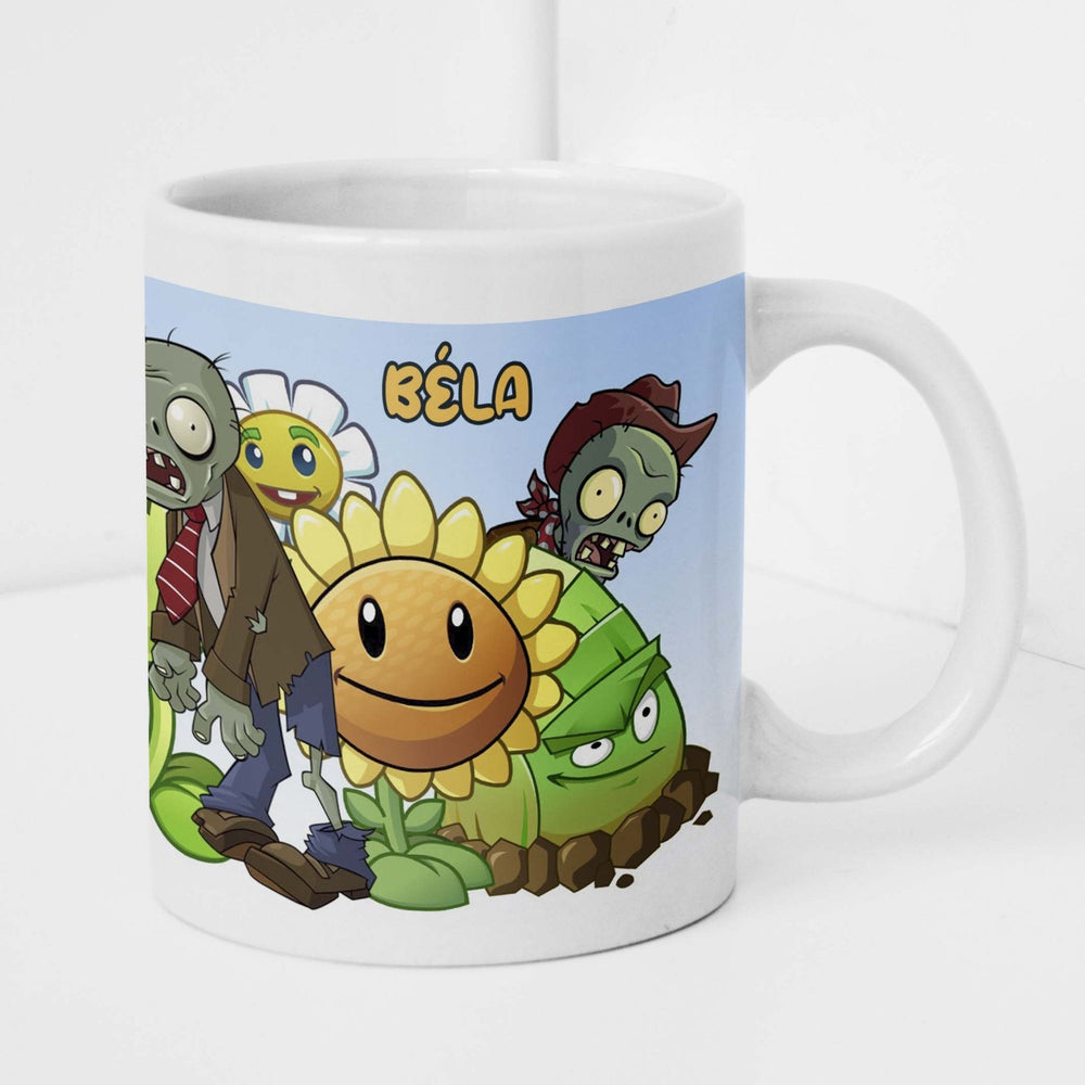 Plants vs. Zombies bögre egyedi névvel - Bogreguru