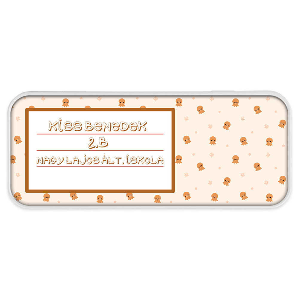 Polip mintás fém tolltartó - Bogreguru