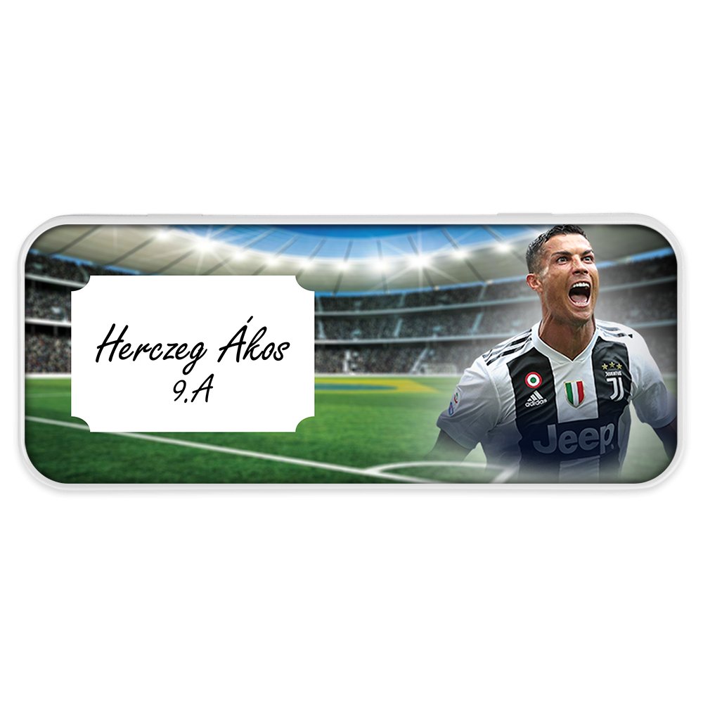 Ronaldo mintás fém tolltartó - Bogreguru