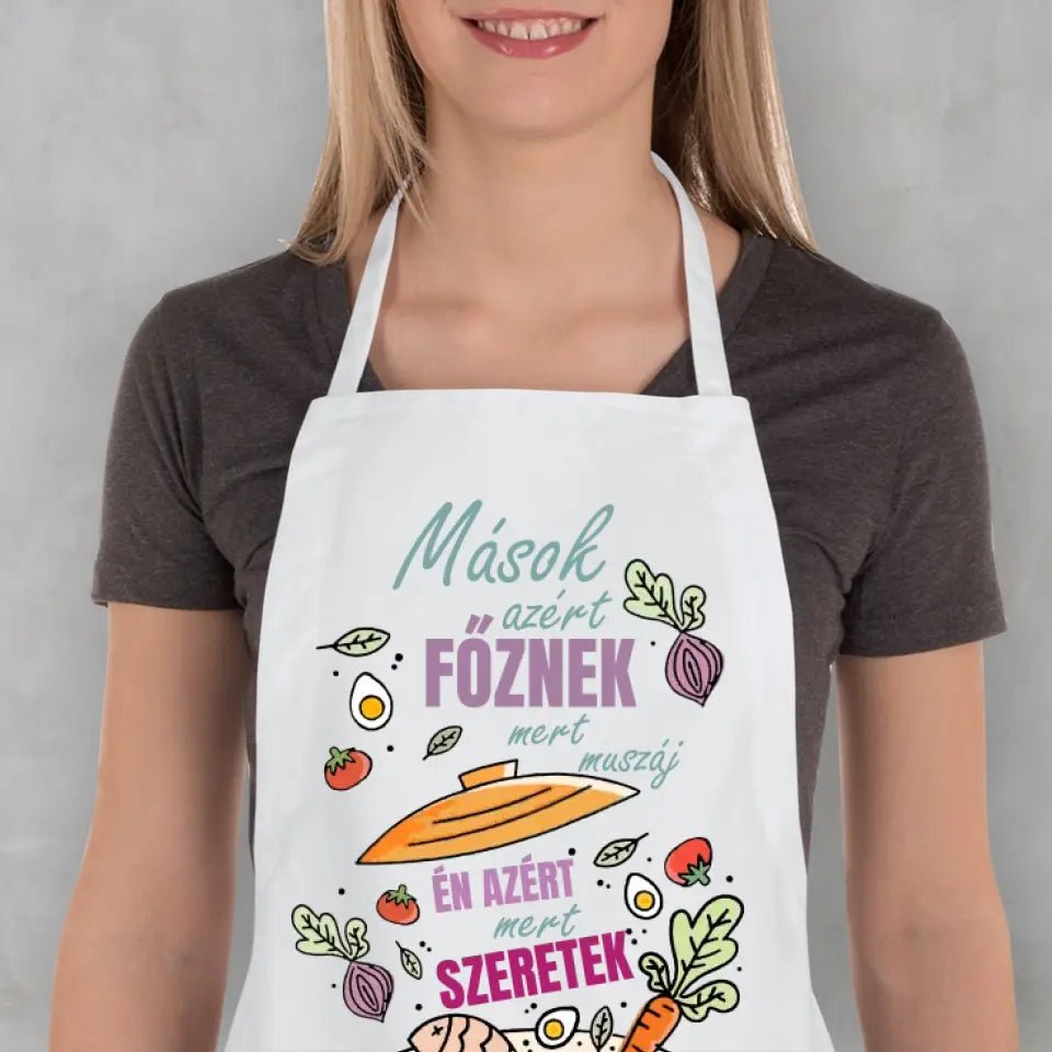 Szeretek főzni női kötény felirattal - Bogreguru