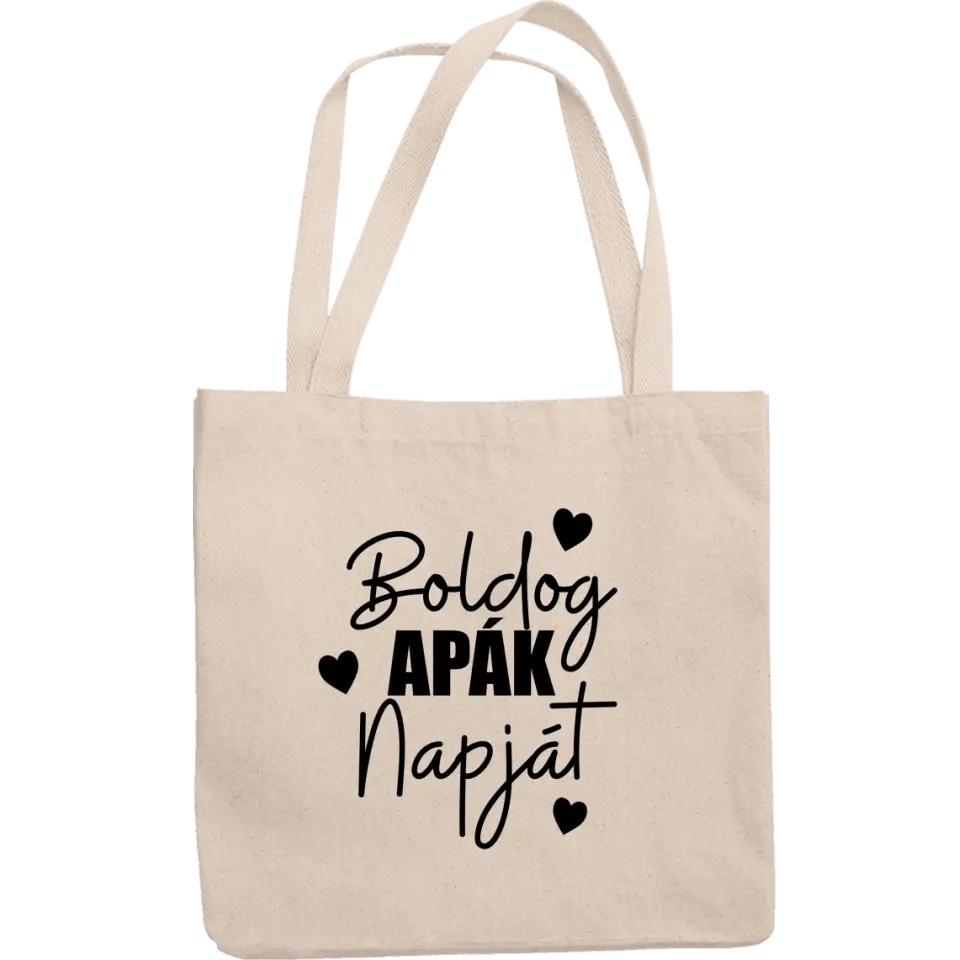 Vicces feliratos Apák napi ajándék vászontáska - Bogreguru