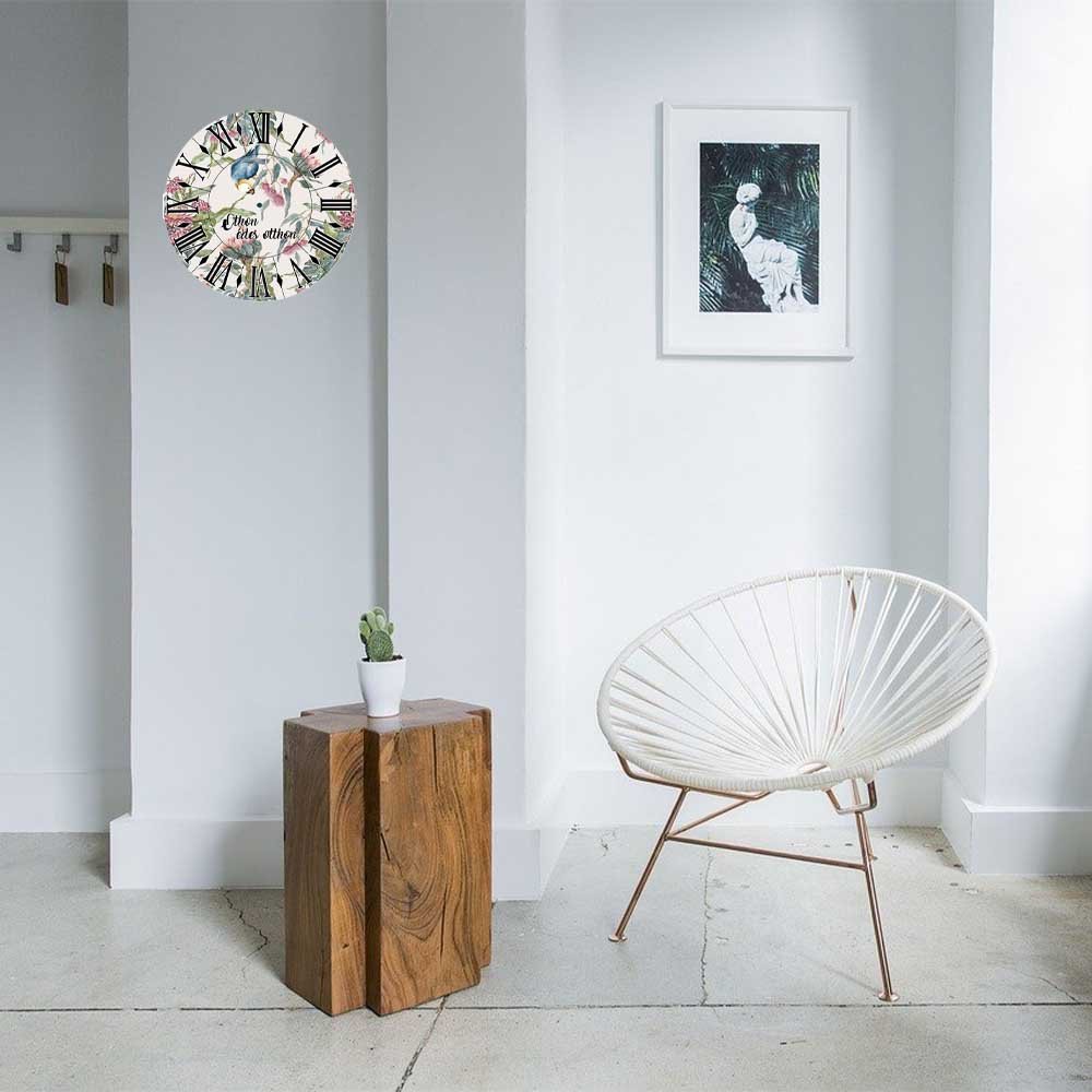 Virág mintás vintage falióra - Bogreguru