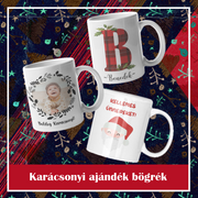 Karácsonyi ajándék bögrék