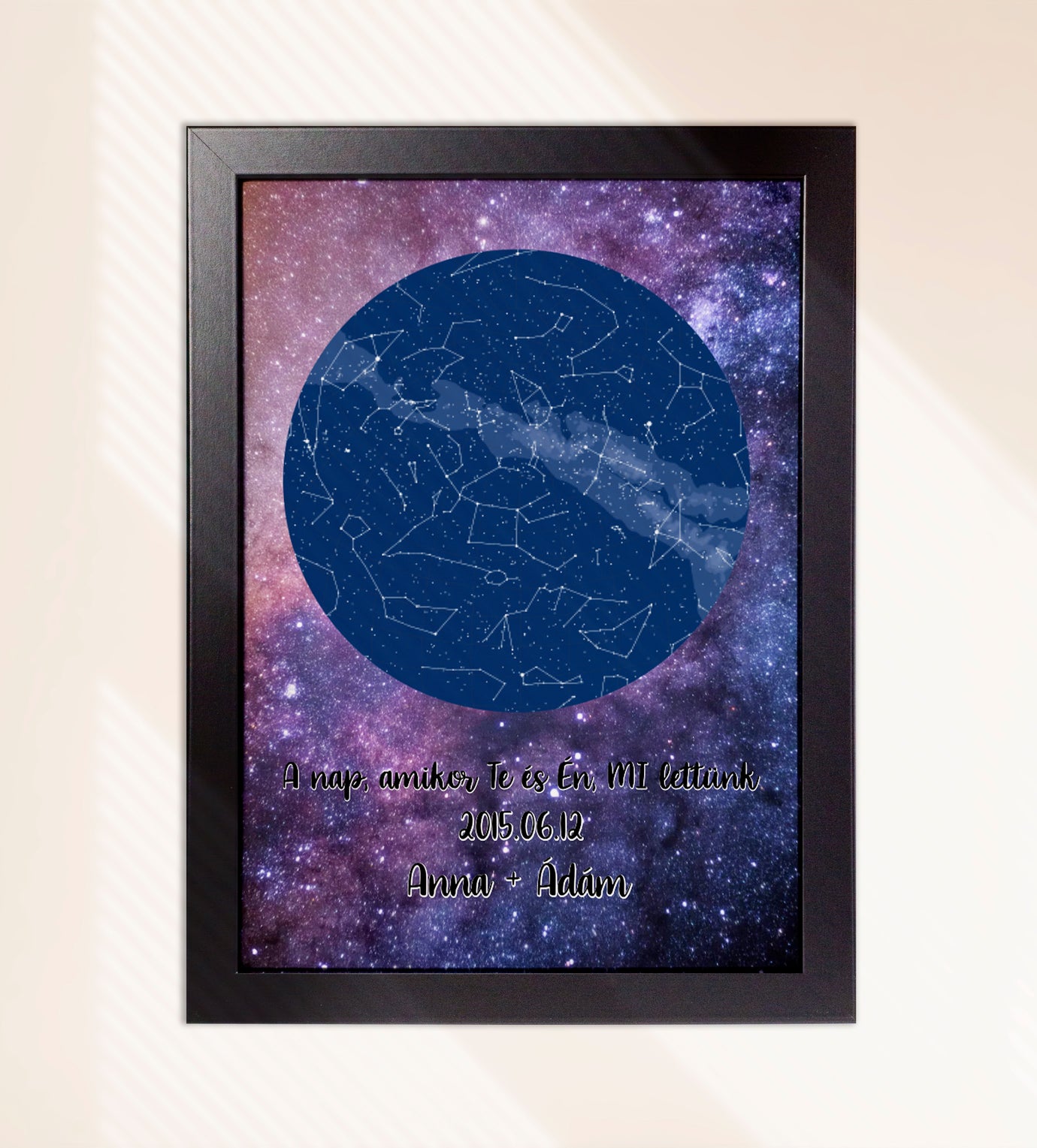 Csillag térképes egyedi falikép