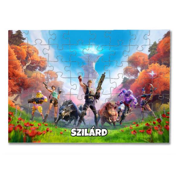 Fortnite puzzle egyedi névvel