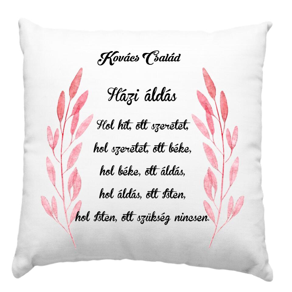 Házi áldás párna