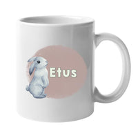 Húsvéti nyuszis neves bögre