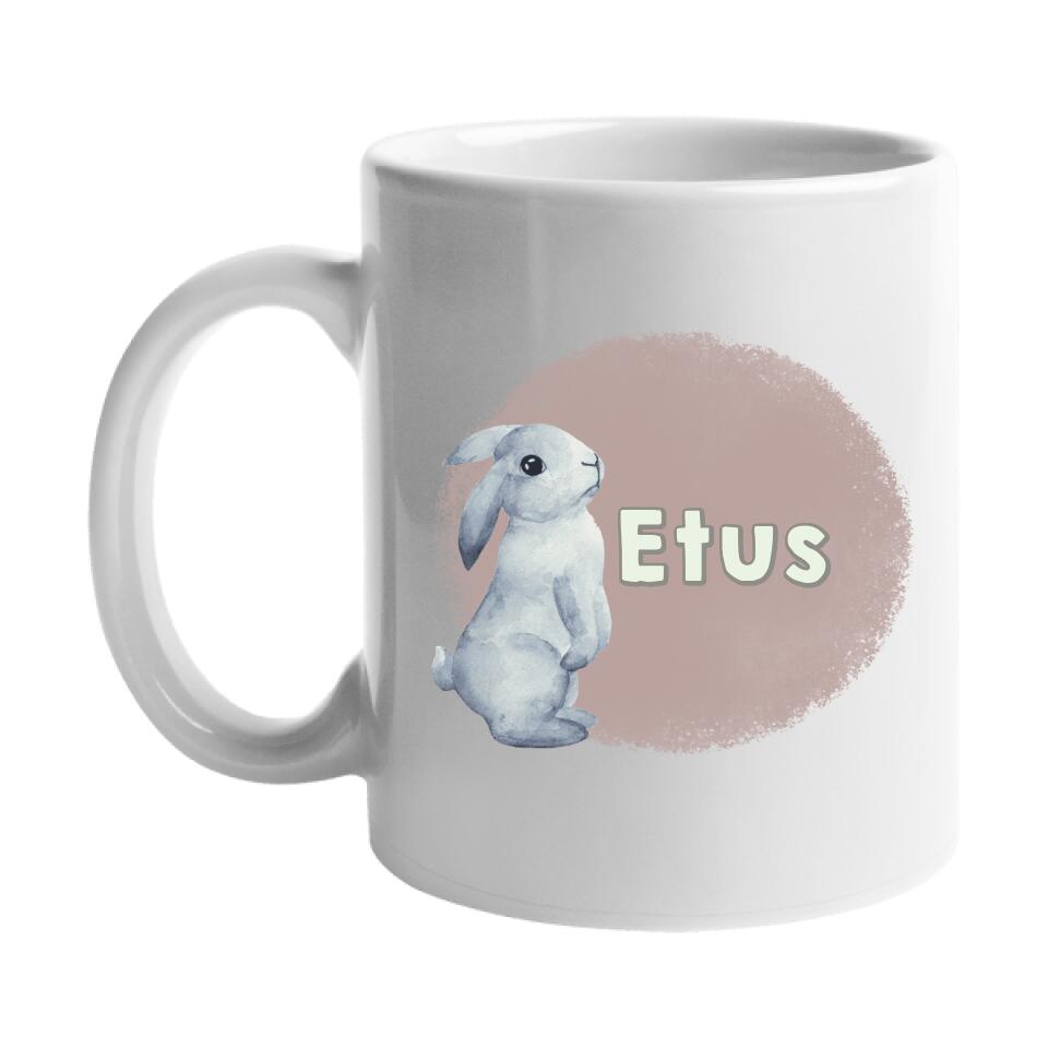 Húsvéti nyuszis neves bögre