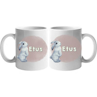 Húsvéti nyuszis neves bögre