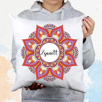 Mandalás egyedi neves párna