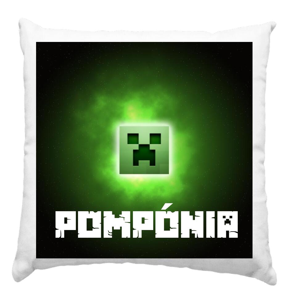 Minecraft creepy párna saját névvel