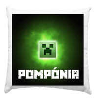 Minecraft creepy párna saját névvel