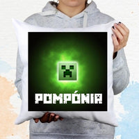 Minecraft creepy párna saját névvel