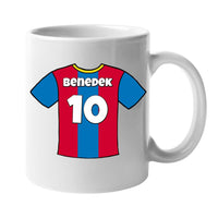 Foci mezes bögre egyedi névvel és számmal