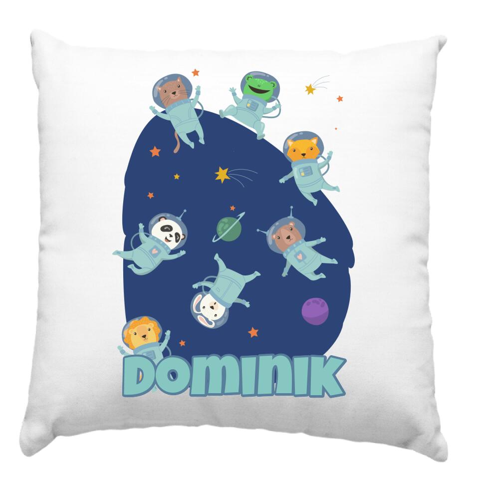 Ajándék párna gyerekeknek kisállatokkal a galaxisba