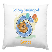 Születésnapi macis párna