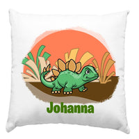 Dinoszauruszos párna saját névvel gyerekeknek