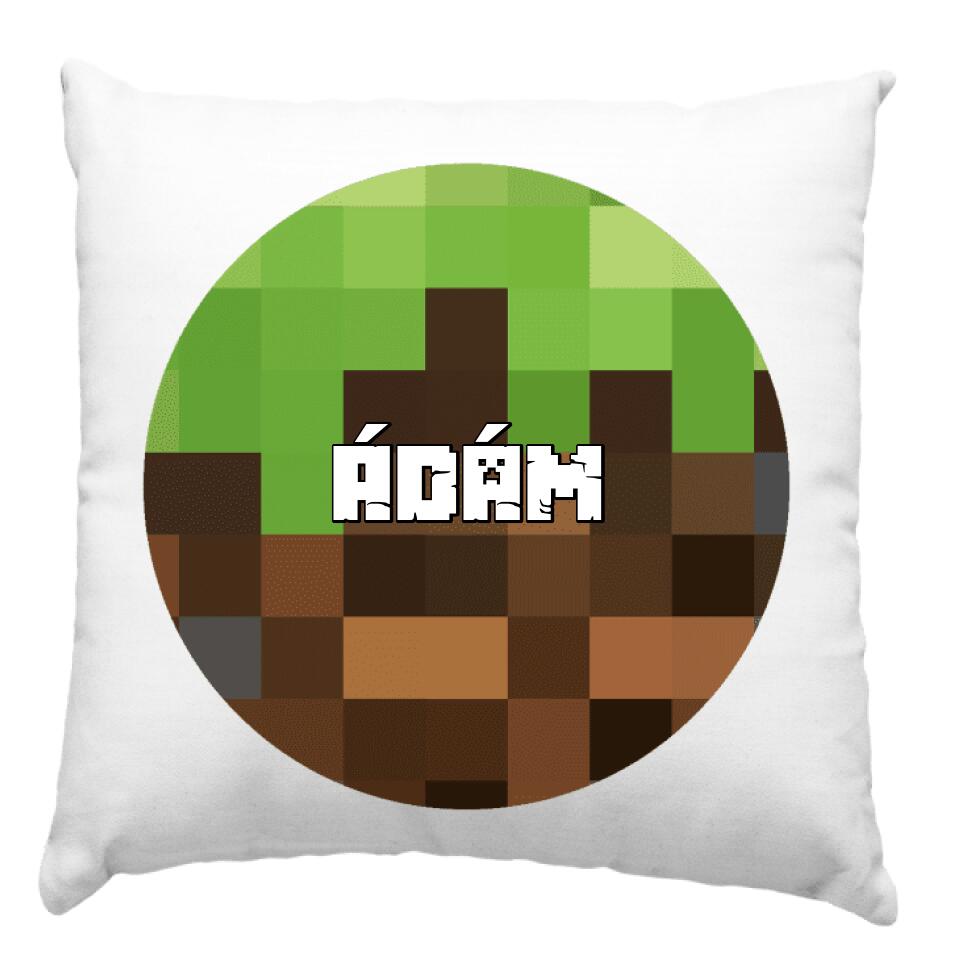 Minecraft egyedi neves párna