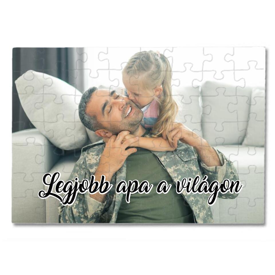 A legjobb apa puzzle saját képpel