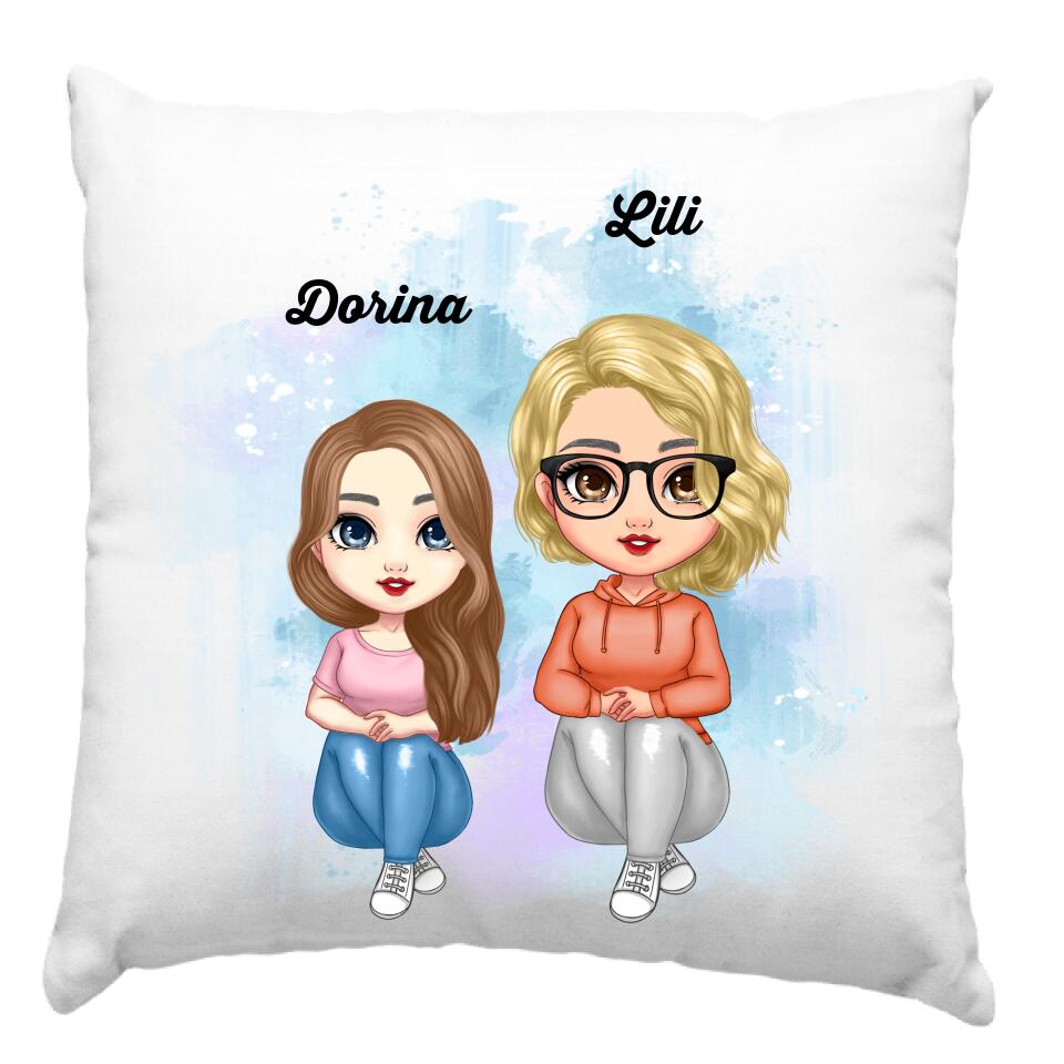 Cuki karakteres Anya-lánya párna