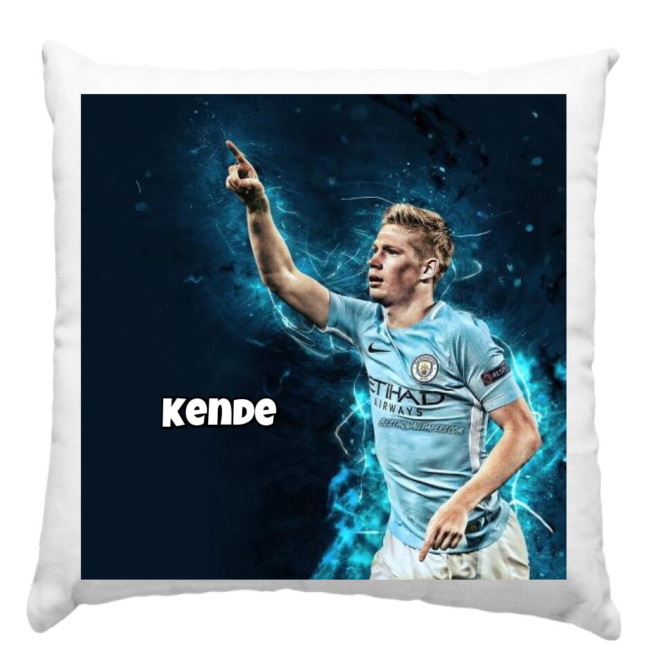 De Bruyne párna egyedi névvel