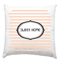 Csíkos párna egyedi felirattal