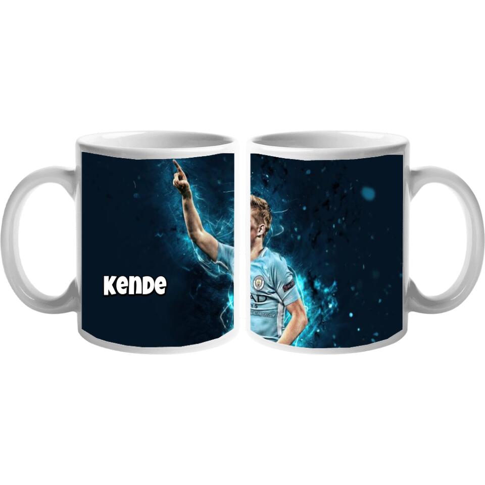 De Bruyne bögre egyedi névvel