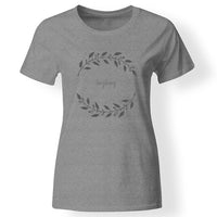 Szerkeszthető feliratos női póló levél