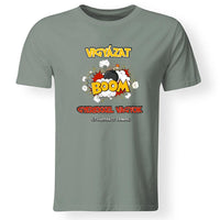 Vigyázat gyerekkel vagyok póló Apáknak