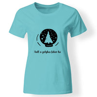 Karácsonyi póló szerkeszthető felirattal nőknek