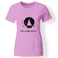 Karácsonyi póló szerkeszthető felirattal nőknek