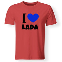 I love egyedi feliratos férfi póló