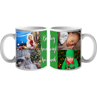 Karácsonyi bögre 4 képpel és felirattal