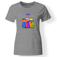 Pride figurás női póló szürke