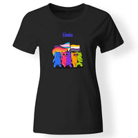 Pride figurás női póló fekete