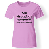 Nyugdíjas póló női rózsaszín