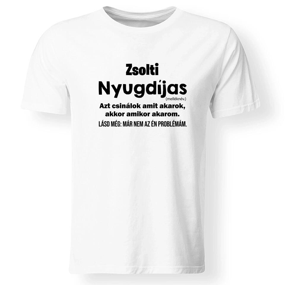 Nyugdíjas póló férfi