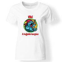 Legjobb horgász női póló fehér