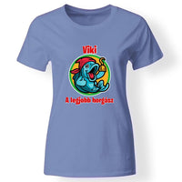 Legjobb horgász női póló kék