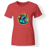 Legjobb horgász női póló piros