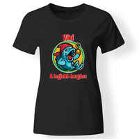 Legjobb horgász női póló fekete