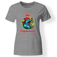 Legjobb horgász női póló szürke